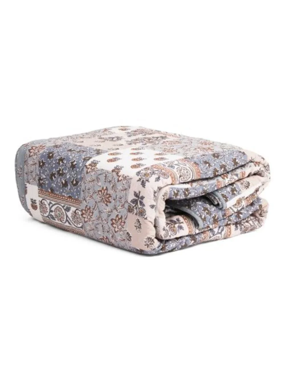 RACHEL ZOE Cotton Printed Patchwork Quilt Set